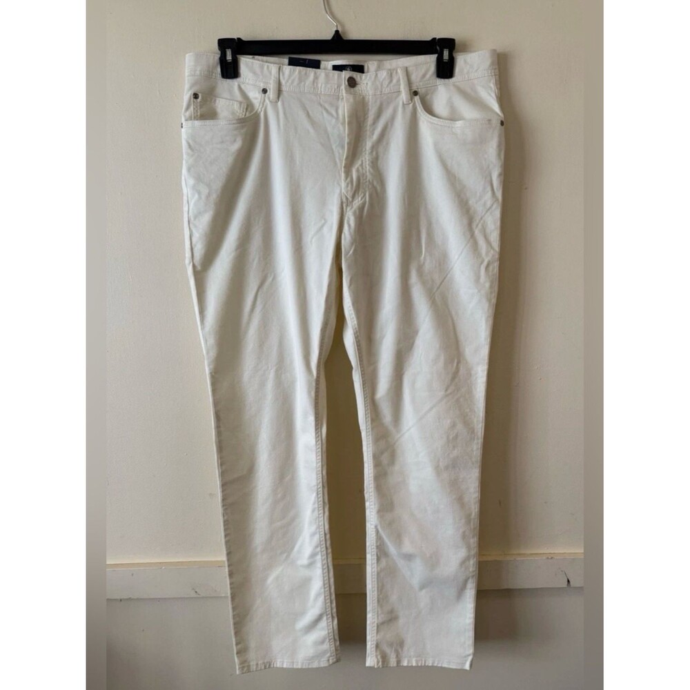 Hart Schaffner Marx Men’s SZ 42x32 Dress Pants New York Fit Ivory New